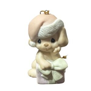 1989 Enesco Precious Moments "Christmas Is Ruff Without you" 520462 Samuel Butch